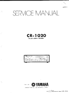 Yamaha CR-1020 - Service Manual 